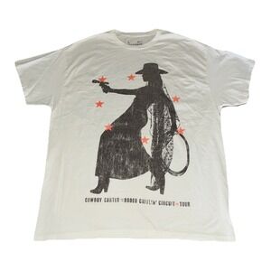 Beyonce Most Wanted Tee L‎ White Cowboy Carter Tour 2025 Merch NEW *spot